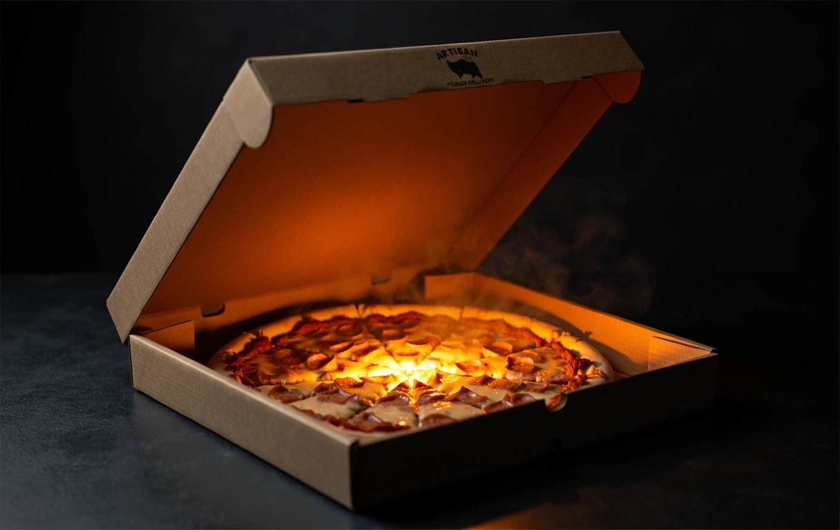 Hubs Pizza Delivery Box